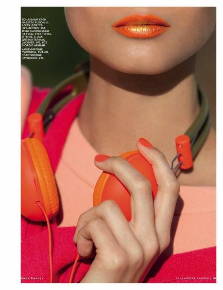 Anna Selezneva by Hans Feurer for Vogue Russia, April 2014