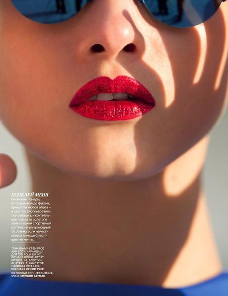 Anna Selezneva by Hans Feurer for Vogue Russia, April 2014