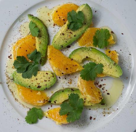 Avocado & Orange Salad (Vegan, LowGL, Gluten-free)