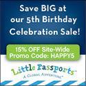 15% Off Little Passports for Their 5th Birthday! #ad