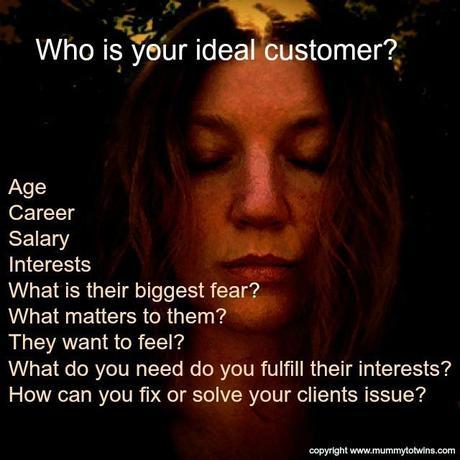Understanding your ideal customer. Yes I am looking very zen in the background.