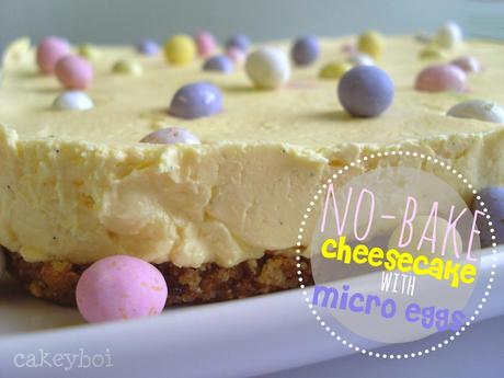 No-Bake Cheesecake with Micro Eggs