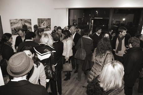 Visitors at Ben Heine Exhibition at DCA Gallery - Belgium - 2014