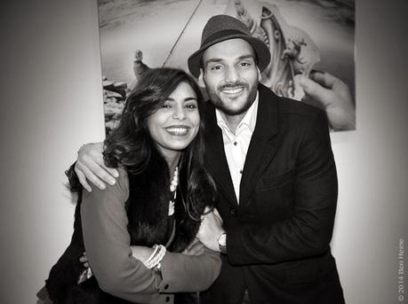 Najwa Borro and Artist Ben Heine - Exhibition at DCA Gallery - Belgium - 2014