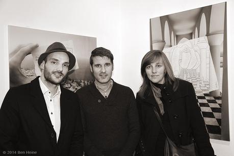 Visitors and friends during the opening - Ben Heine exhibition - Bart Verhelle