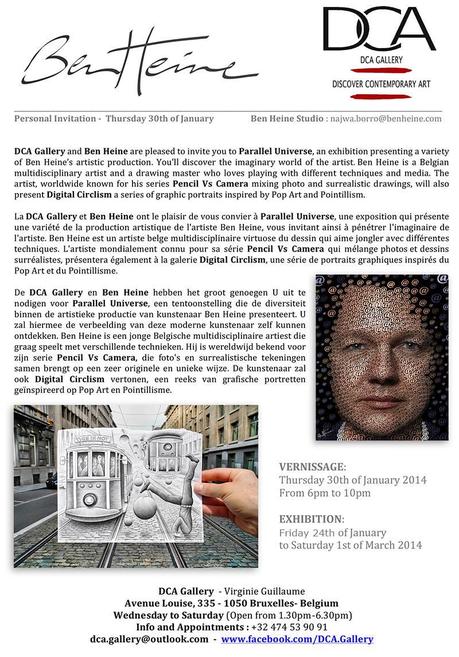 Exhibition Invitation - Ben Heine Art - DCA Gallery