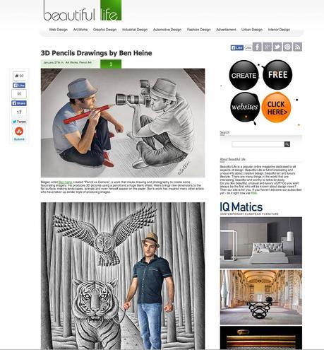 Ben Heine Art News Article - 2014