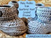 Adorable Crochet Baby Booties from Quartered Heart {Review}