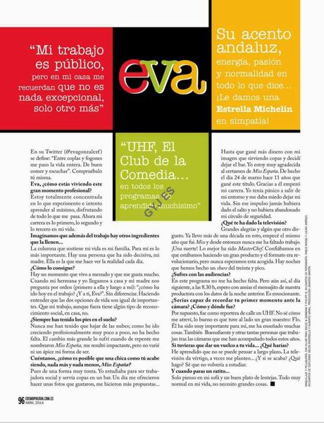 Eva Gonzalez For Cosmopolitan Magazine, Spain, April 2014