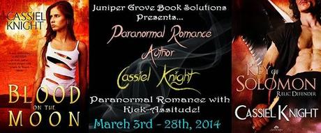 Cassiel Knight Paranormal Romance Author Tour: Tens List,  Review, and Excerpts