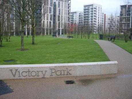 Victory Park, Stratford - Entrance Logo