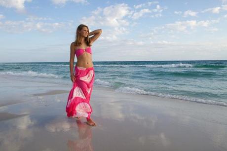 Swimsuit and sarong for wedding