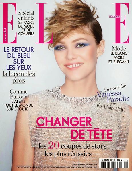 Vanessa Paradis by Karl Lagerfeld for Elle Magazine, France, March 2014