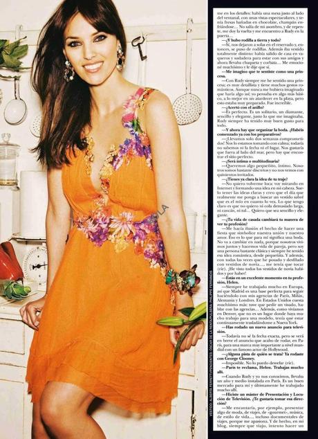 Helen Lindes For Hola Magazine, Spain, April 2014