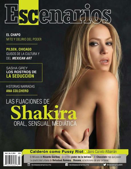 Shakira For Escenarios Magazine, April 2014