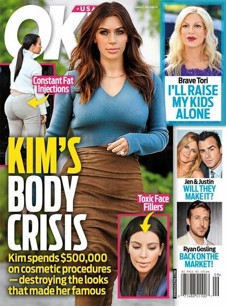 Kim Kardashian - OK! Magazine,United States,March 2014