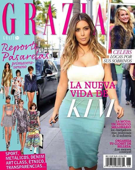 Kim Kardashian - Grazia Magazine,Mexico,February 2014