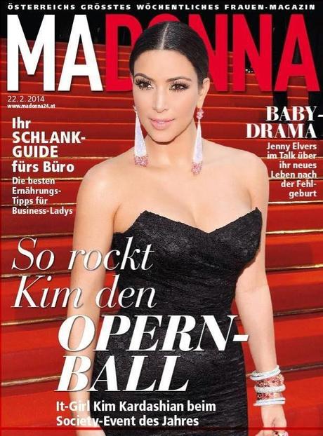 Kim Kardashian - Madonna Magazine,Austria,February 2014