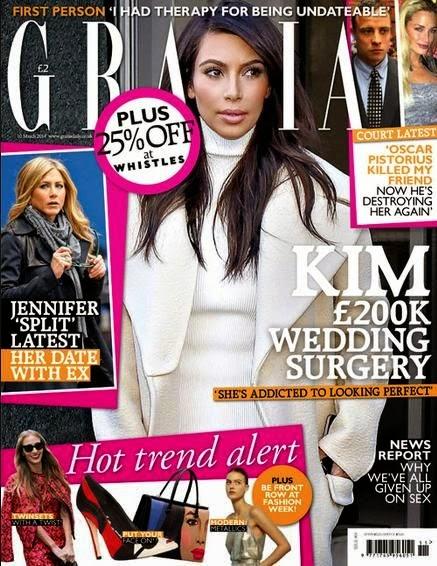 Kim Kardashian - Grazia Magazine,United Kingdom,March 2014