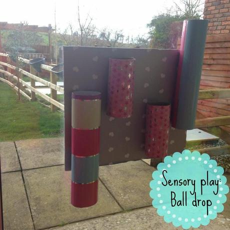 Sensory play: Ball drop