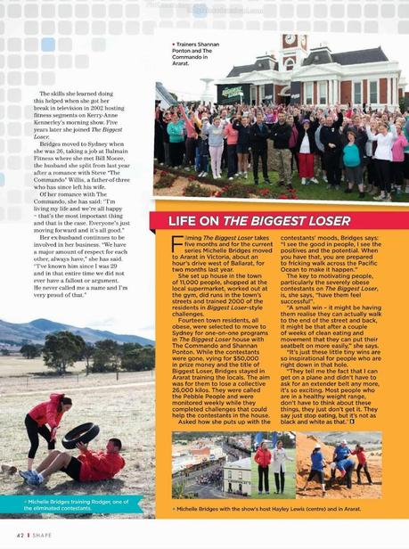 Michelle Bridges For Shape Magazine, Australia, April 2014