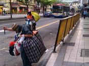 Shoot Bits With Heavy Bags Crossing Petaling Street Kuala Lumpur,Malaysia