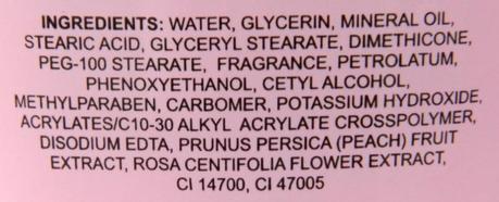 Avon Red Rose and Peach Hand and Body Lotion Review Avon Red Rose and Peach Hand and Body Lotion Ingredients