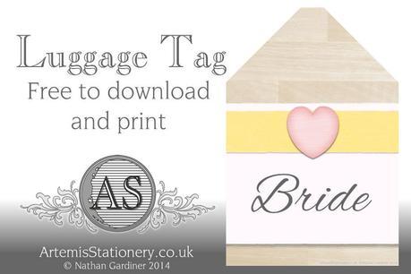 Free to download and print rustic heart luggage tag