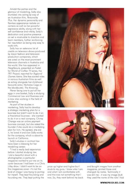 Sally Arnott For Prodijee Magazine, Issue 17 2014