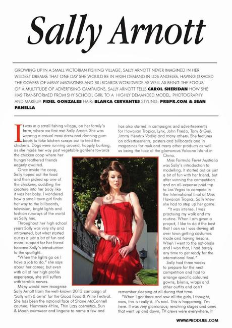 Sally Arnott For Prodijee Magazine, Issue 17 2014