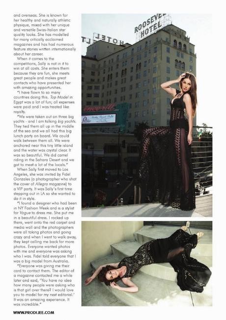 Sally Arnott For Prodijee Magazine, Issue 17 2014
