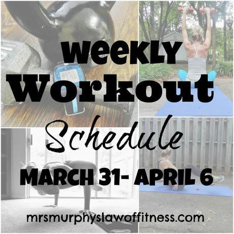 weekly workout schedule 2