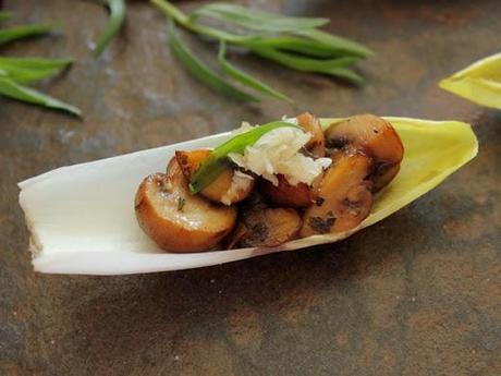 Endive Boats with Browned Mushrooms