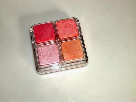 The Body Shop Shimmer Cubes Hot Pink Swatches