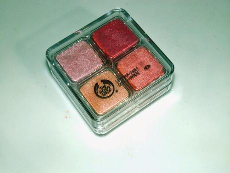 The Body Shop Shimmer Cubes Hot Pink Swatches