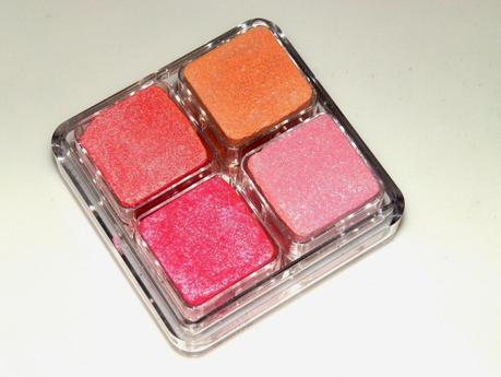 The Body Shop Shimmer Cubes Hot Pink Swatches