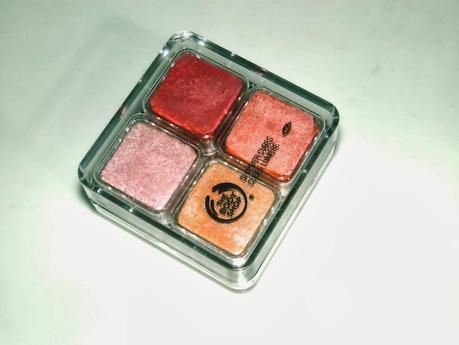 The Body Shop Shimmer Cubes Hot Pink Swatches