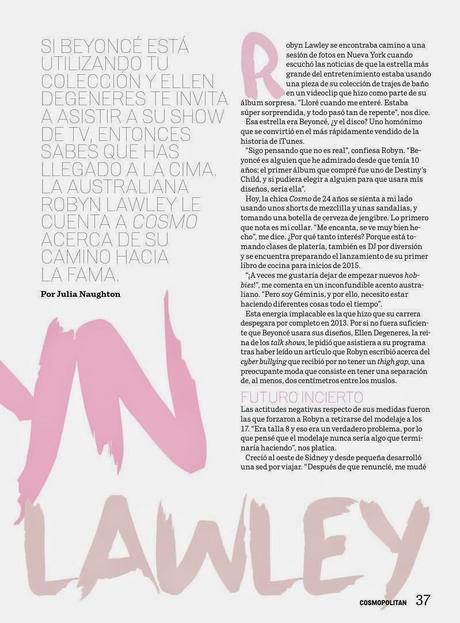 Robyn Lawley For Cosmopolitan Magazine, Mexico, April 2014