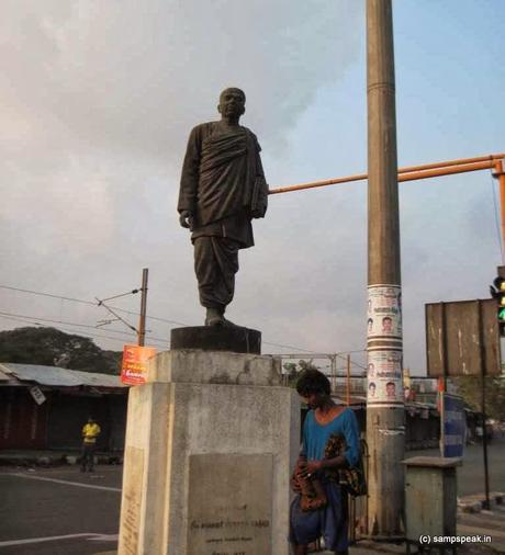 statue of first CM of Andhra Pradesh stands in Esplanade, Chennai