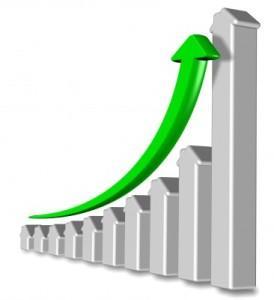 Stonegate Village Year End Real Estate Report 2013 graph showing home prices going up in Parker CO