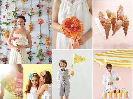 Summer wedding collage