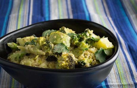 Green Vegetable Quinoa + New Advice on Vegetable Intake