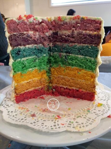 Rainbow cake success!