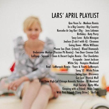 Lars (play)list: April
