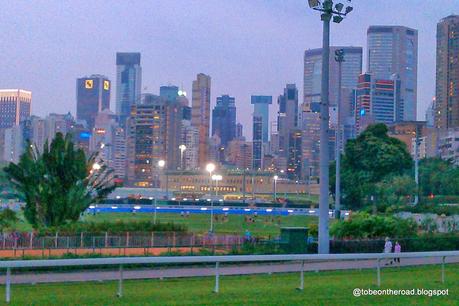 Happy Valley Race Course View  In Hongkong