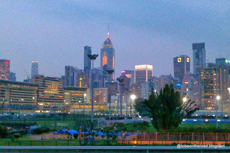 Happy Valley Race Course View  In Hongkong