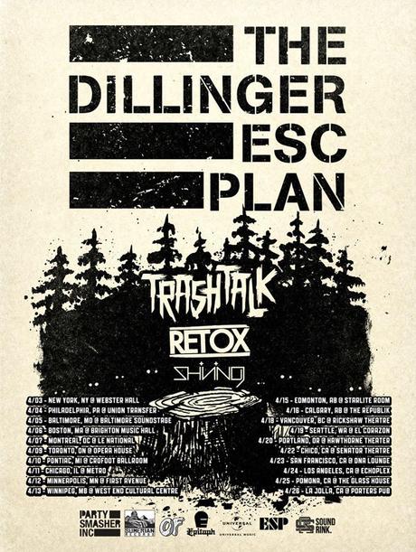 RETOX on tour with Trash Talk and Dillinger Escape Plan