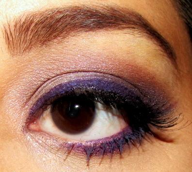 Spring time purple makeup