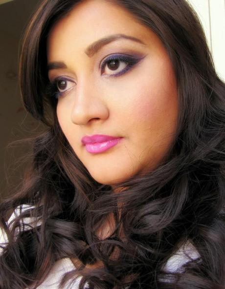 lilac makeup for indian nc42 skin