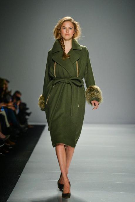 olive green coat